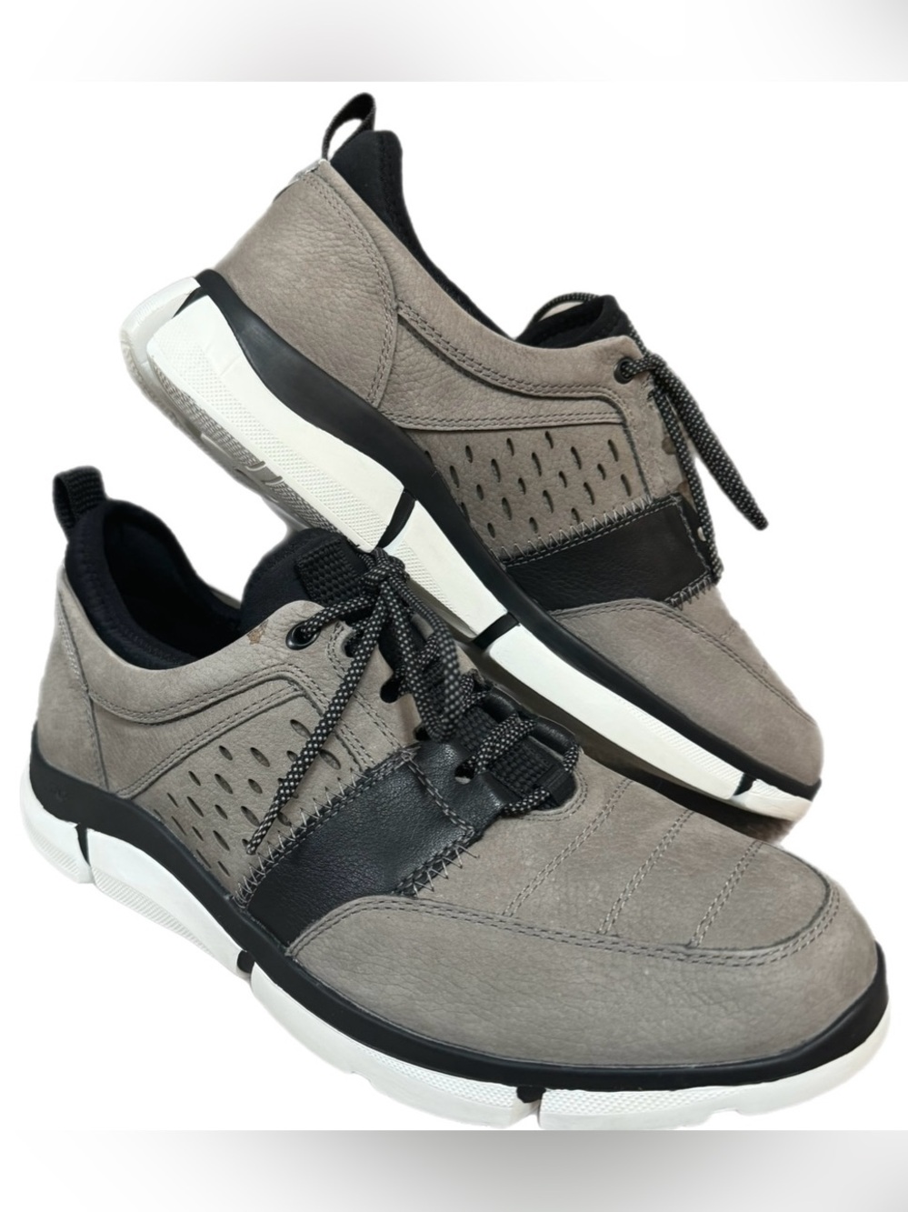 Johnston & Murphy XC4 Men’s 11.5 Gray Leather Comfort Sneakers